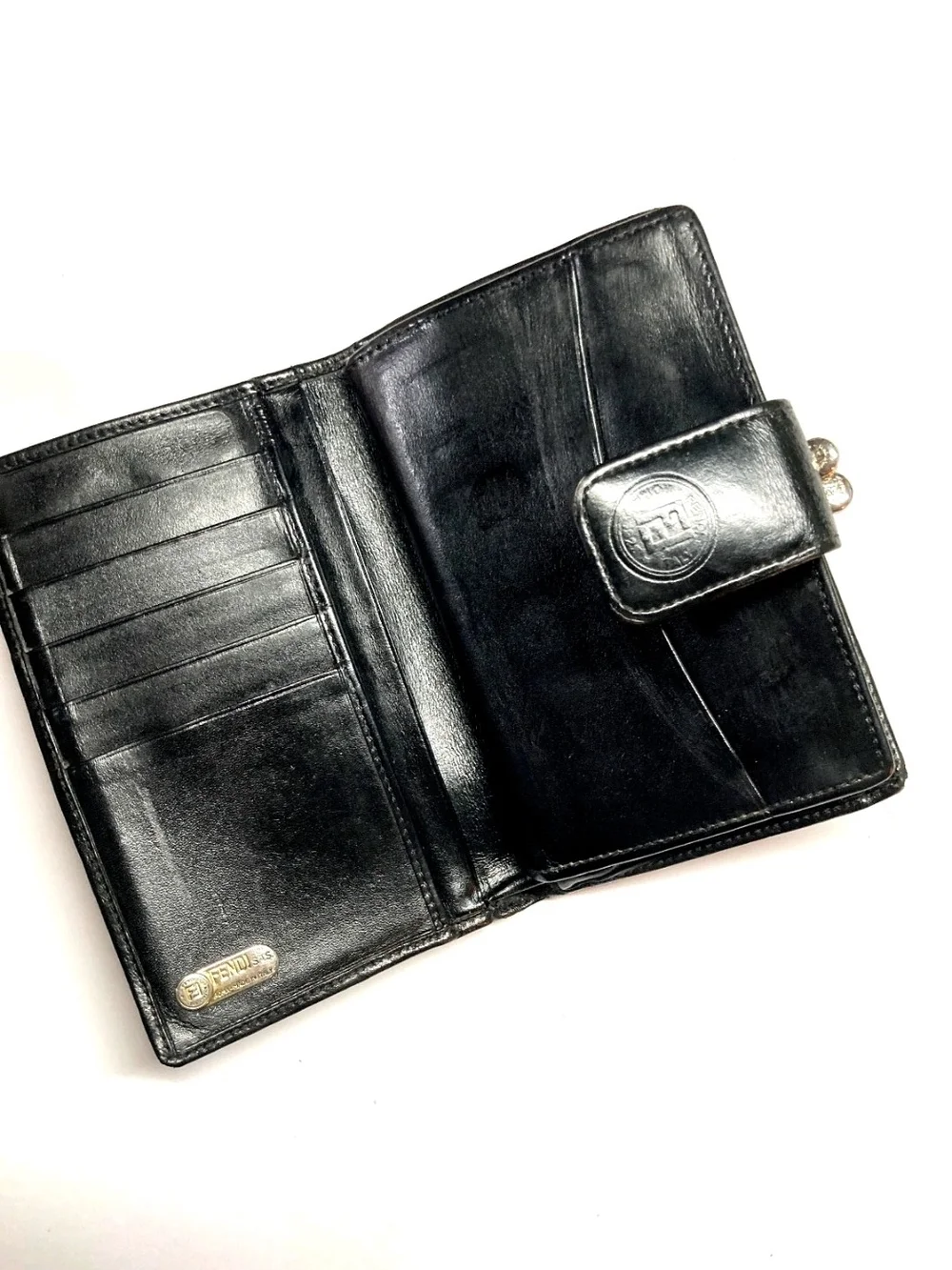 VINTAGE PEQUIN PVC LEATHER BROWN BIFOLD WALLET
